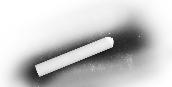 Transparent Png Chalkboard Chalk - Piece Of Chalk Png (571x291), Png Download