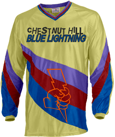Chestnut Hill Blue Lightning - Long-sleeved T-shirt (400x450), Png Download