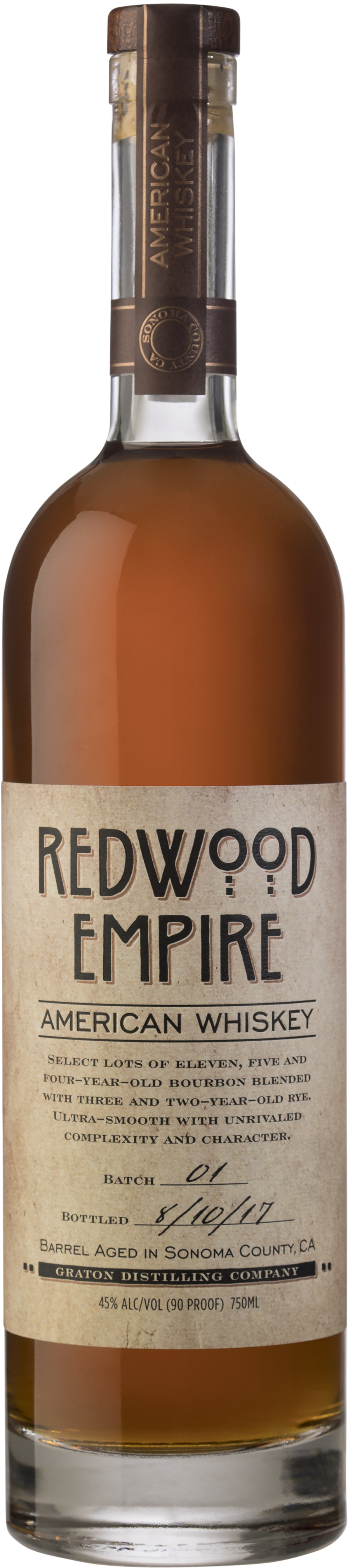 Redwood Empire American Whiskey (1500x4201), Png Download