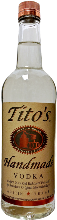 Tito's Vodka Png - Tito's Handmade Vodka - 375 Ml Bottle (450x800), Png Download