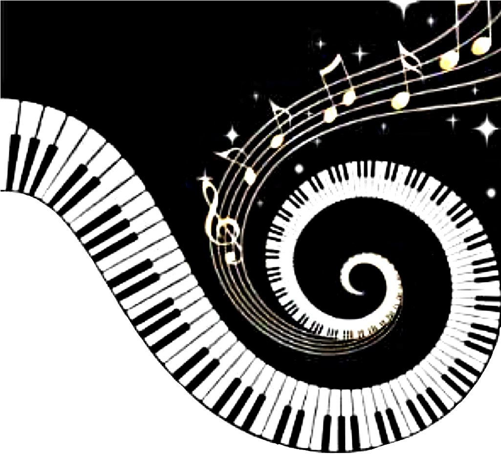 #notes #music #music Notes #pianokeys #natnat7w #freetoedit - Piano Keys And Music Notes (1024x1024), Png Download