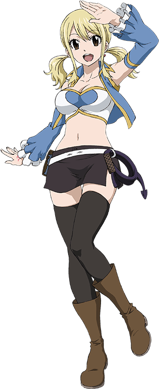 프로필 - Cosplay Lucy De Fairy Tail (596x865), Png Download