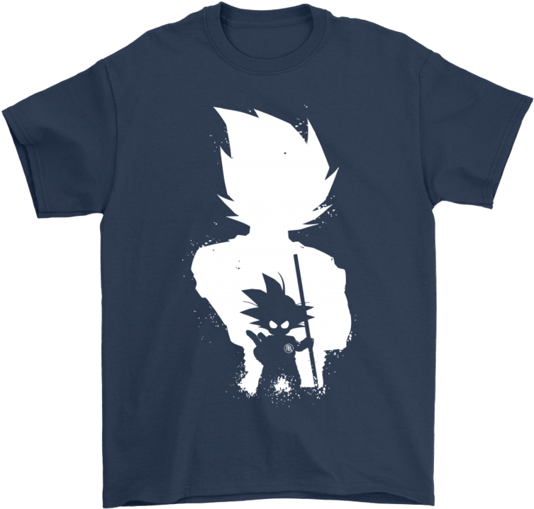 Son Goku Black And White Dragon Ball Shirts-potatotee - Black And White Anime (900x900), Png Download
