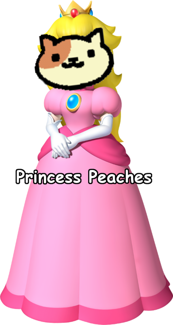 Neko Atsume - Princess Peaches - New Super Mario Bros U Princess Peach (600x1125), Png Download