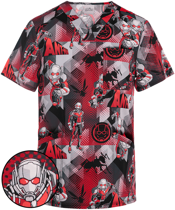 Ck675maa - Ant Man Scrub Top (600x720), Png Download