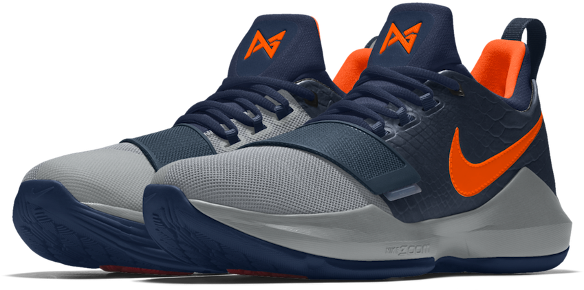 Nikeid Pg 1 Colorways - Paul George Shoes Okc (900x598), Png Download