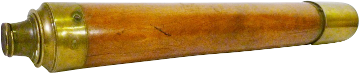 Nautical Telescope Antique Wood And Brass Dolland, - Rifle (800x800), Png Download