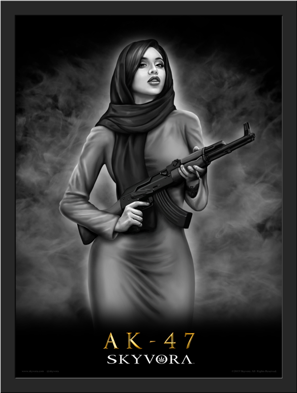 Ak-47 Framed Poster - Poster (800x800), Png Download