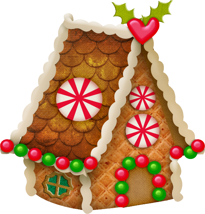 Christmas Cakes Gingerbread House - Gingerbread (672x700), Png Download