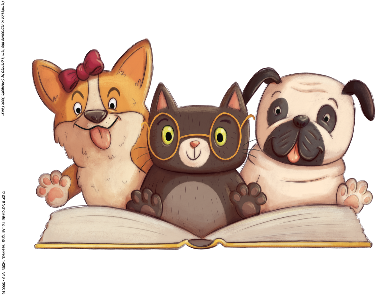 Paws For Books - Paws For Books Book Fair (1400x1081), Png Download