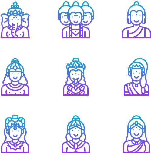 Hindu God - Hindu God Icons (600x564), Png Download