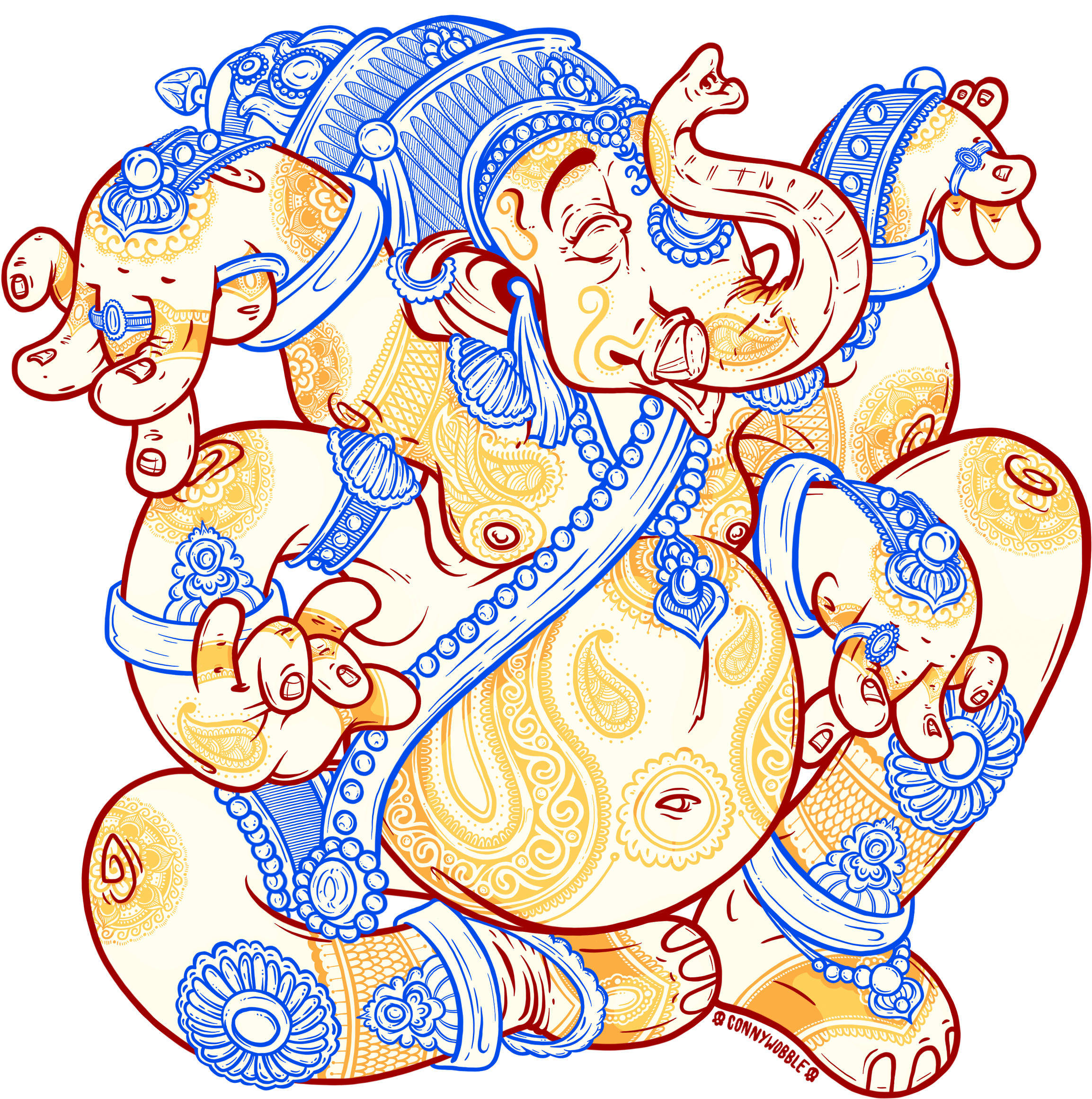 Ganesh Shirt - Illustration (2500x2368), Png Download