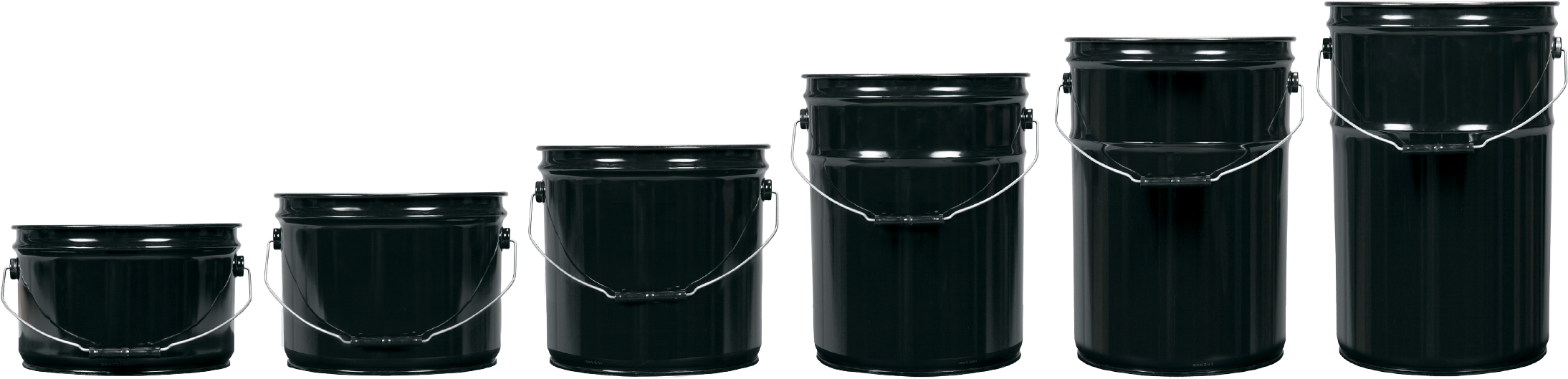 Steel Pail Sizes Exterior - 7 Gallon Steel Pail (2202x559), Png Download