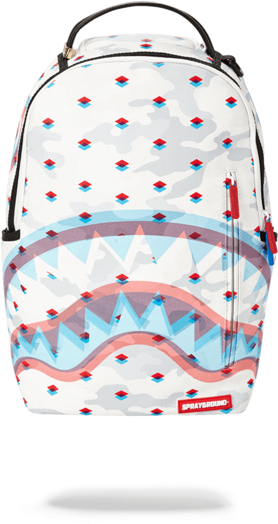 Sprayground- 3d Sharkmouth Backpack - Diaper Bag (900x1148), Png Download