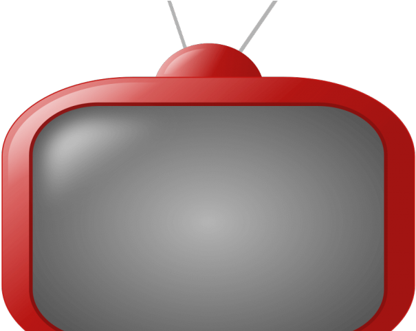 Television Clipart Red Tv (640x480), Png Download
