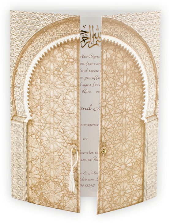 Muslim & Indian Wedding Invitation - Palau Reial De Fes (800x800), Png Download