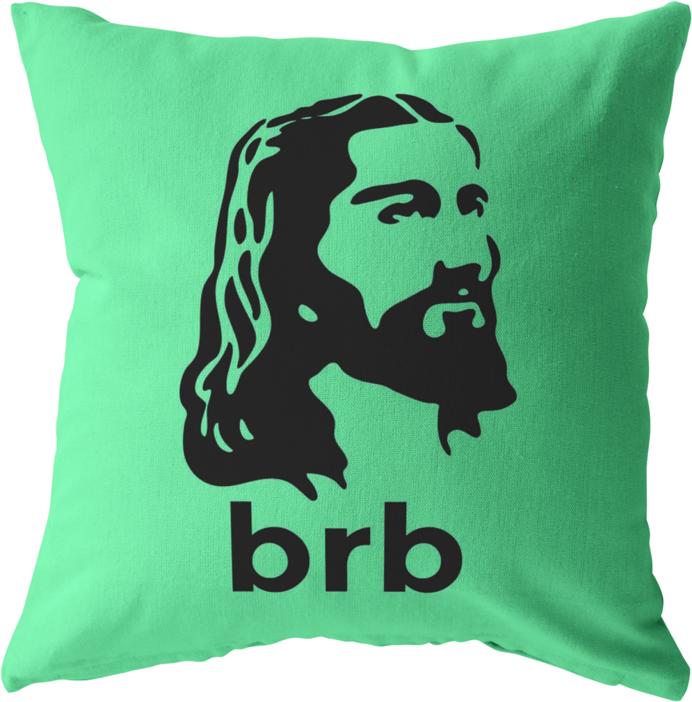 Brb Blue Green - Jesus Brb Sweatshirt (1024x1024), Png Download