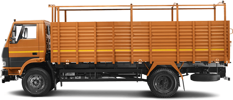 Tata 1109 Truck Flat Side View - Truck Side View Png (800x500), Png Download