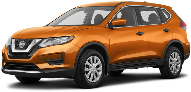 Lease The New 2018 Nissan Rogue Awd S Crossover - Nissan Rogue 2017 Gun Metallic (800x400), Png Download