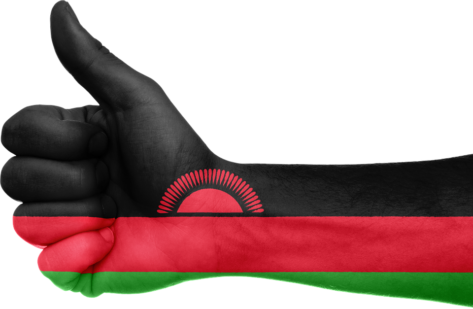Malawi, Flag, Hand, National, Fingers, Patriotic - Malawi Warm Heart Of Africa (960x627), Png Download
