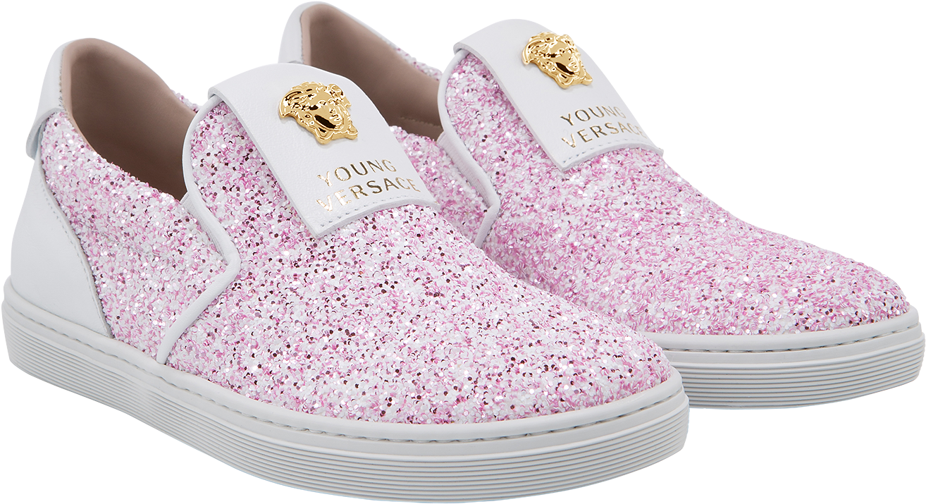 Glittering Slip-on With Medusa - کفش مدرسه دخترانه (1425x2000), Png Download