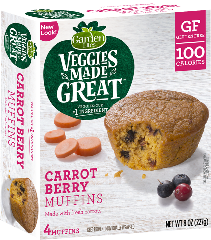 3d-carrotberry 062818 - Costco Blueberry Veggie Muffins (1000x1000), Png Download
