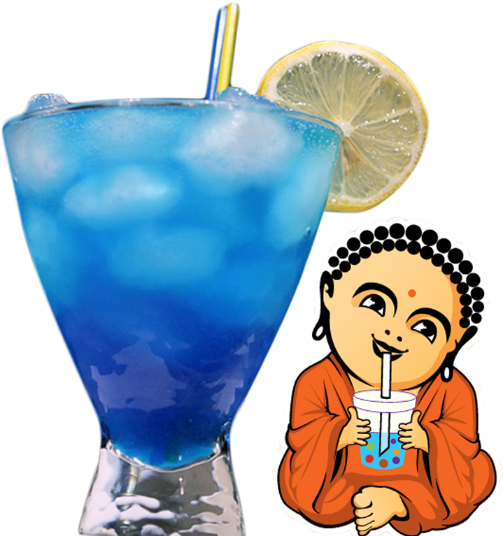 Blue Hawaiian Lemonade Powder Drink Mix By Buddha Bubbles - Bubble Tea (928x785), Png Download