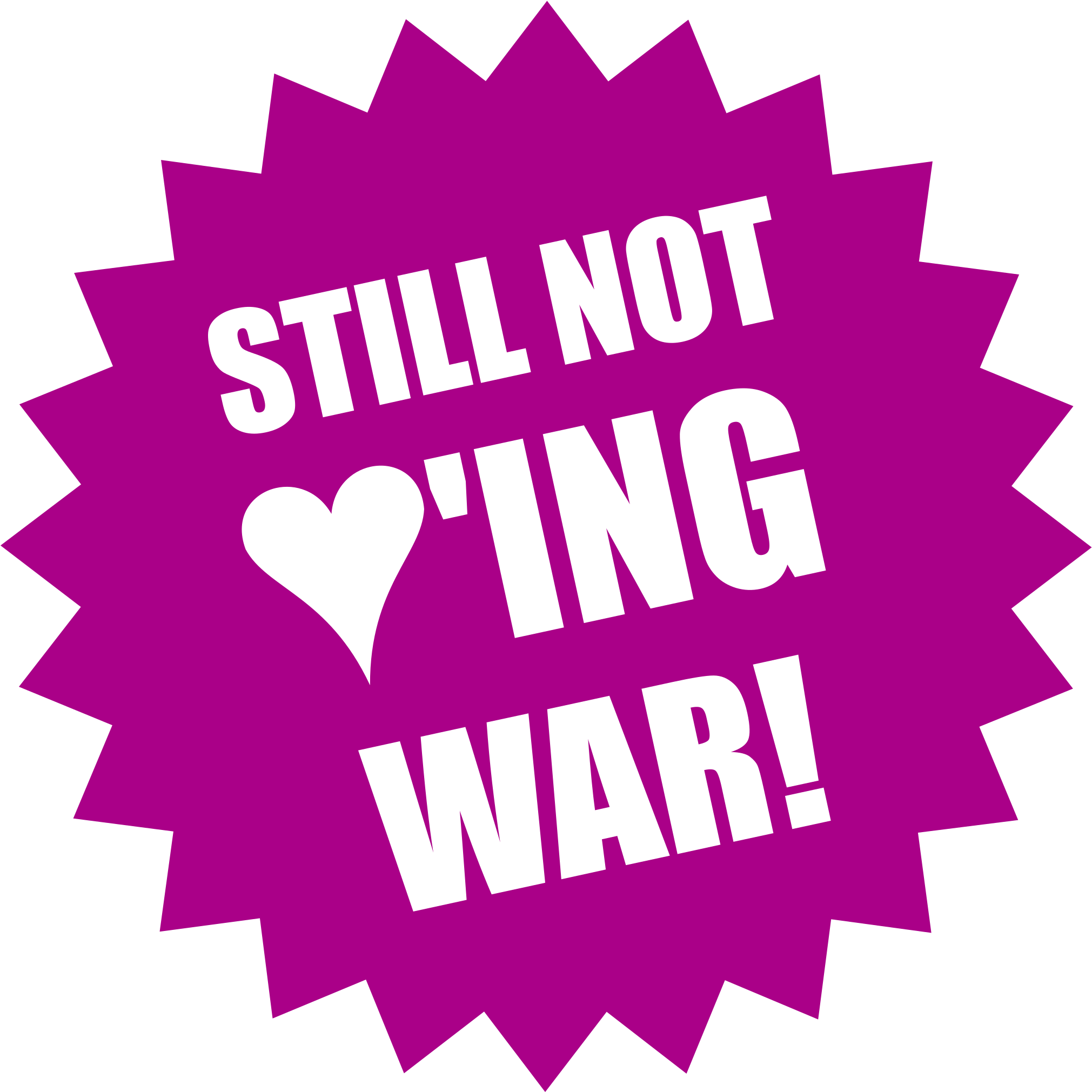 This Free Icons Png Design Of Still Not Loving War (2400x2400), Png Download