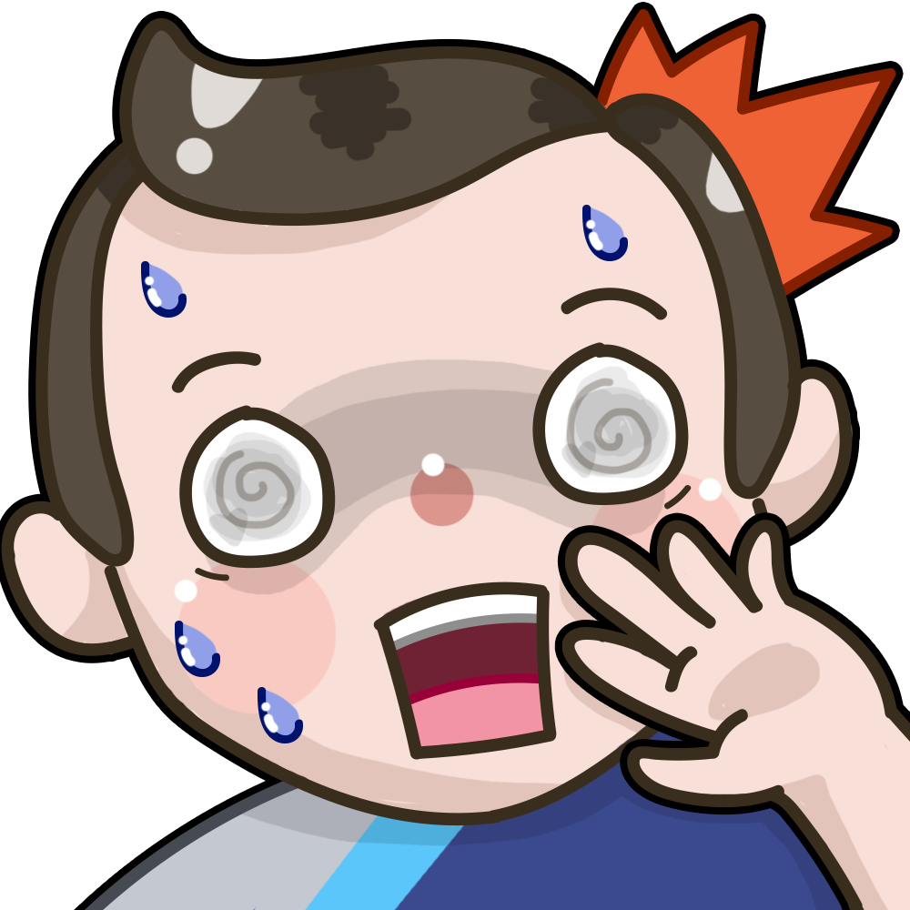 Unkoeshocked - Cartoon (1000x1000), Png Download