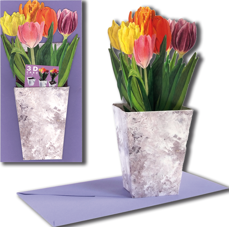 Transparent 3d Vase Flowers Png (785x777), Png Download