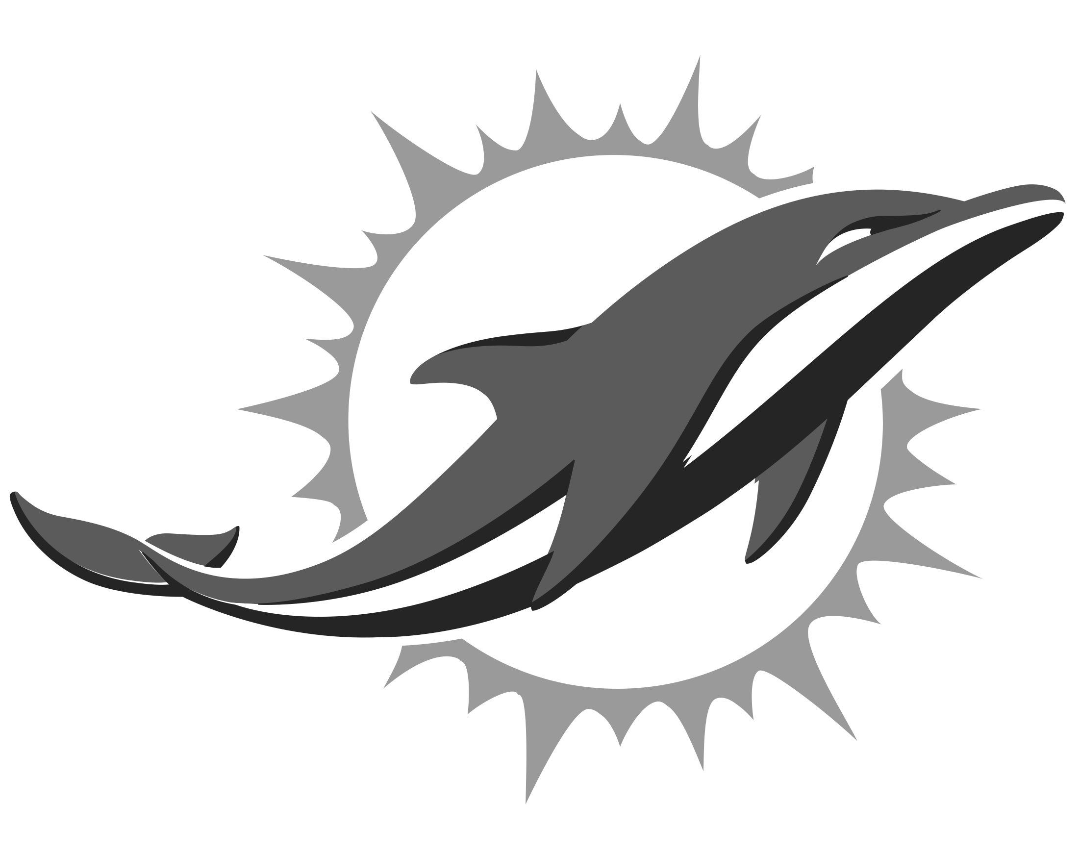 Miami Dolphins Logo Png Transparent & Svg Vector Freebie - Miami Dolphins Logo 2018 (2400x2000), Png Download