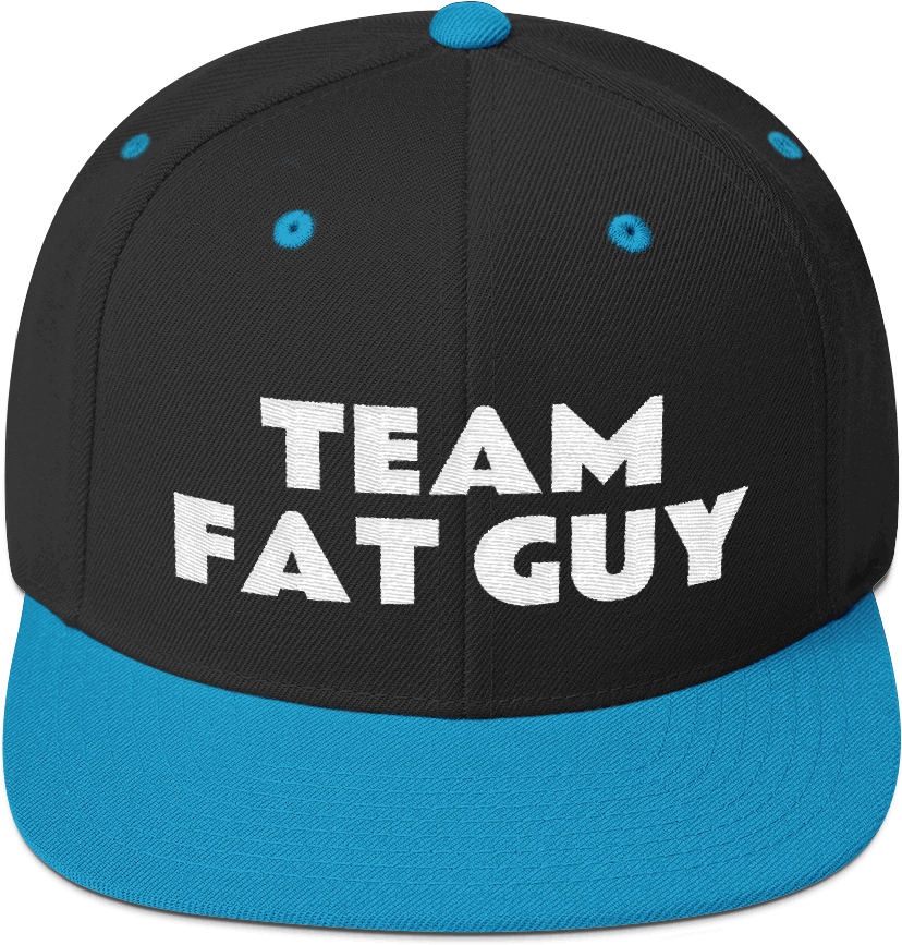 Team Fat Guy Snapback Hat - Baseball Cap (1000x1000), Png Download