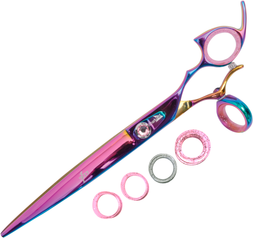 Shark Fin Titanium Shears (900x861), Png Download