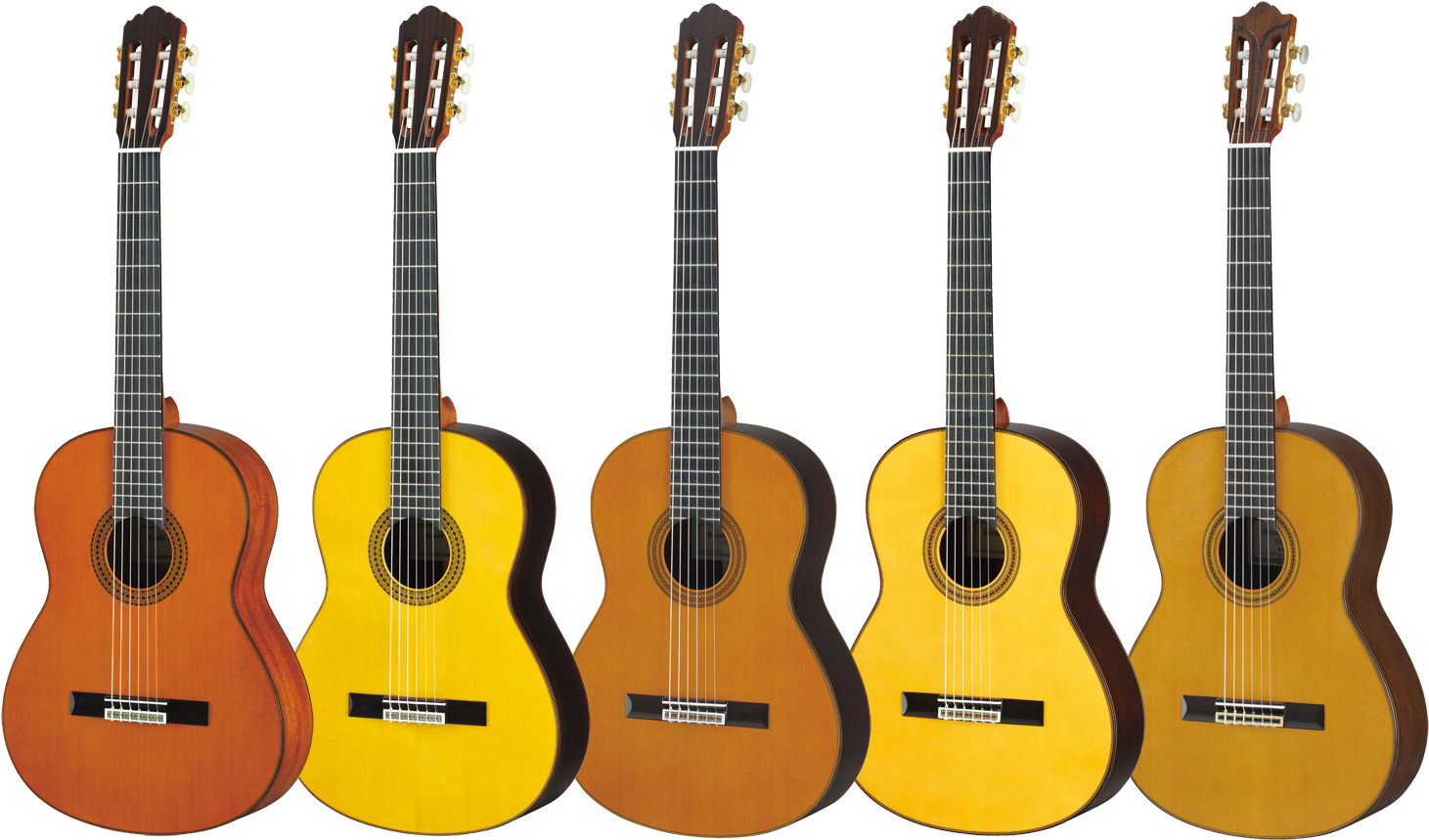 Yamaha Grand Concert Series Classical Guitars - Yamaha Classic Guitar Png (1500x882), Png Download