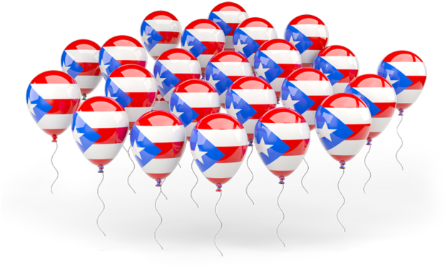 Illustration Of Flag Of Puerto Rico - Puerto Rico Balloons (640x480), Png Download