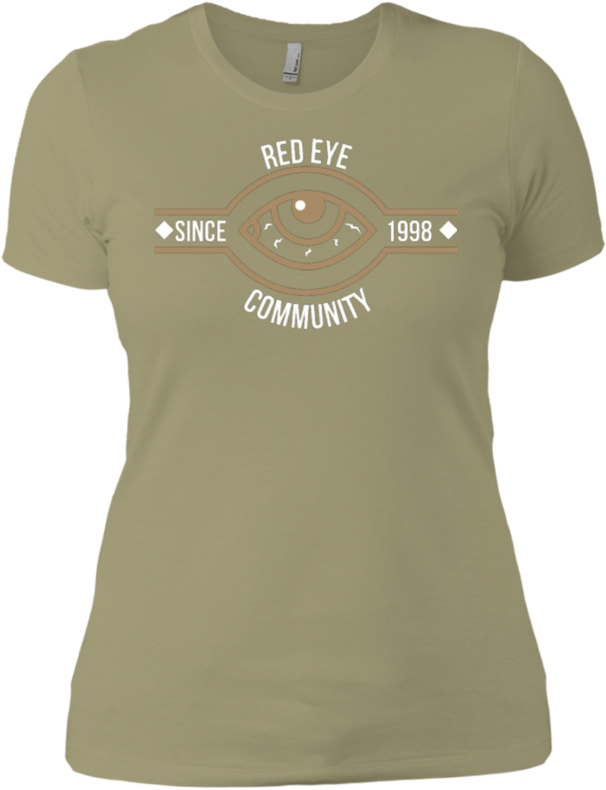 Red Eye Community Ladies T-shirt - Shirt (1155x1155), Png Download
