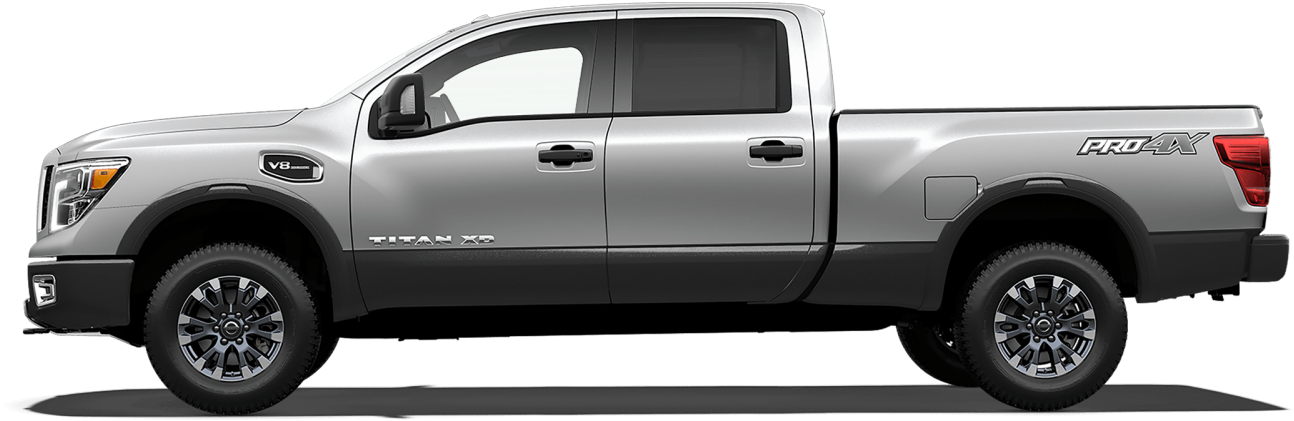 2018 Titan Xd Full Size Pickup Truck With V8 Engine - 2017 Nissan Titan White (1500x843), Png Download
