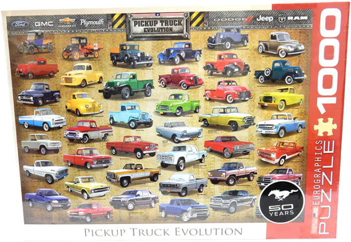 Pickup Truck Puzzle-800x800 - Gmc Pickup Truck Evolution (800x800), Png Download