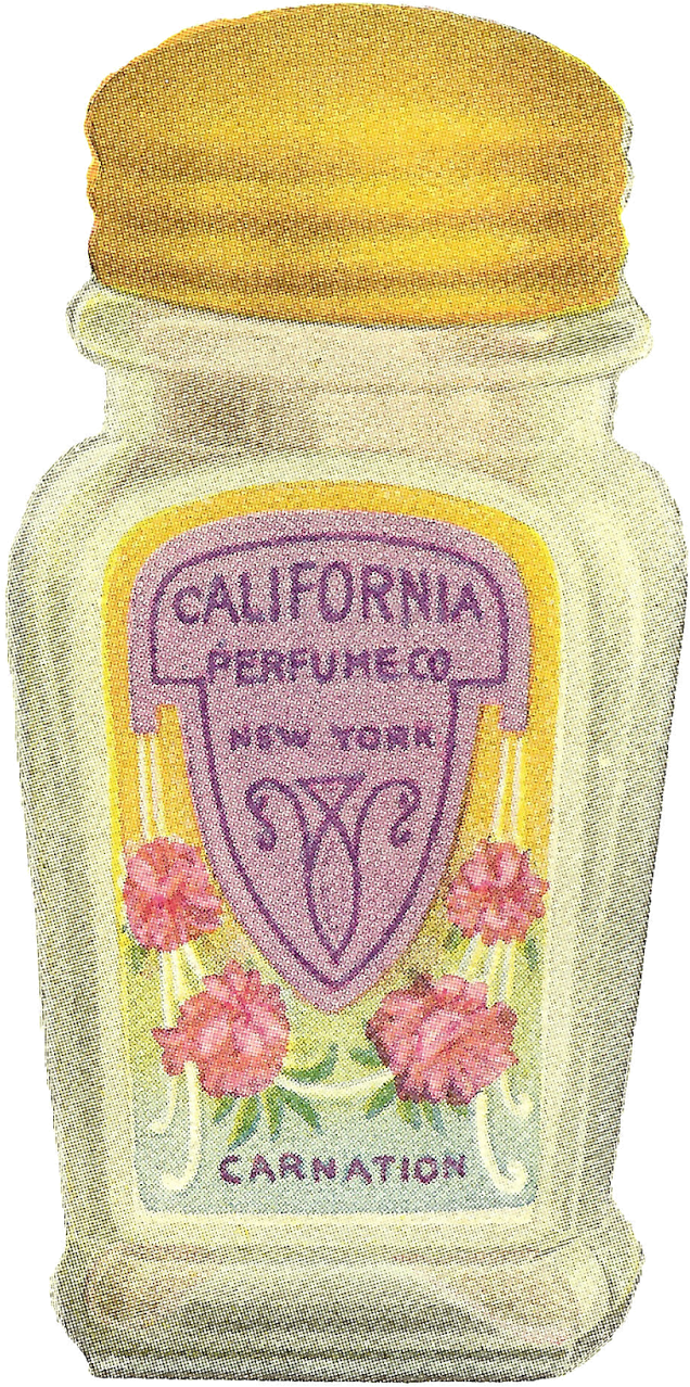 Vintage Perfume Clip Art - Bottle (1055x1600), Png Download