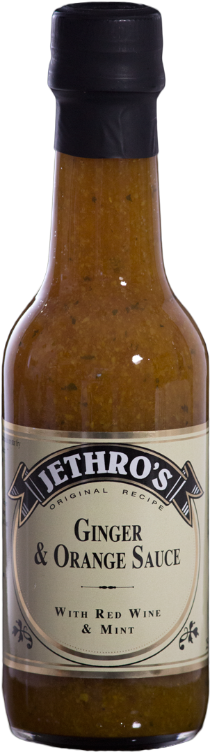 Ginger & Orange Sauce - Glass Bottle (362x1200), Png Download