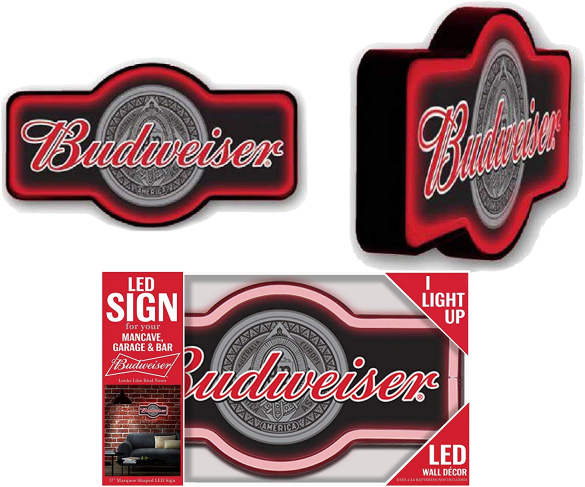 Budweiser Logo Led Tube - Label (600x600), Png Download
