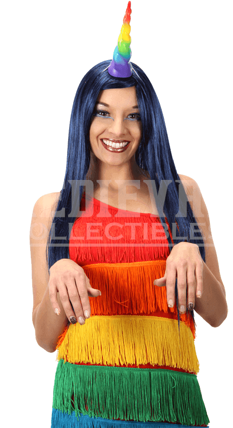 Licorne Corne Arc En Ciel (850x850), Png Download