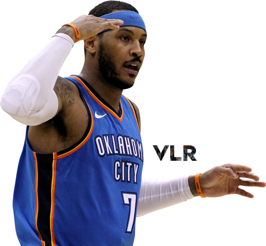 Carmelo Anthony Png - Carmelo Anthony Thunder Png (929x860), Png Download