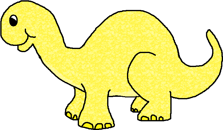 Dinosaur Clipart Yellow - Yellow Dinosaur Clip Art (751x468), Png Download