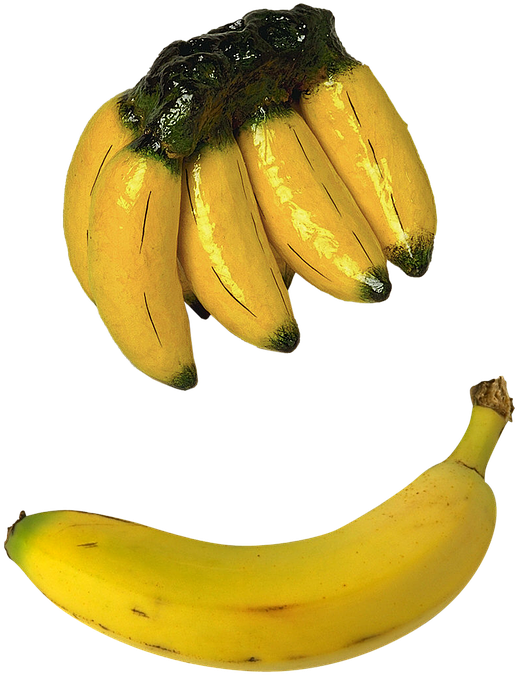 Bananas, Fruit, Treats, Table, Kitchen, Cooking - Saba Banana (535x720), Png Download