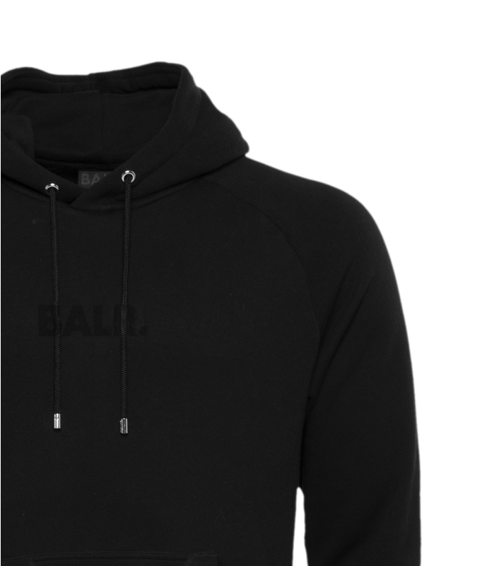 Black On Black Panel Hoodie Detail 1 - Hoodie (800x800), Png Download