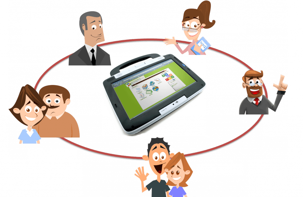 Redes Sociales En Las Escuelas 9 Aspectos Positivos - Cartoon (1024x668), Png Download