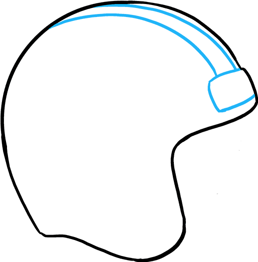 How To Draw Football Helmet (680x678), Png Download