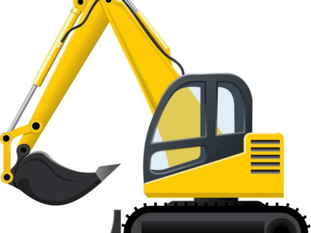 Excovator Clipart Construction Project - Construction Equipment Clipart Png (640x480), Png Download