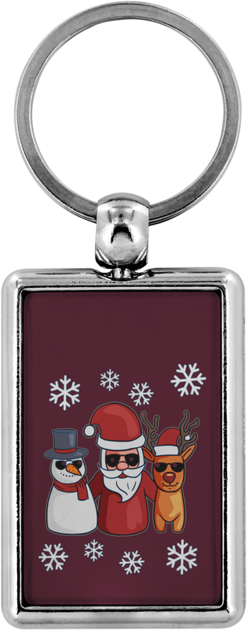 Santa Snowman Reindeer Keychain For Men Women Key Chain, - Anti Social Social Club Keychain (1024x1024), Png Download